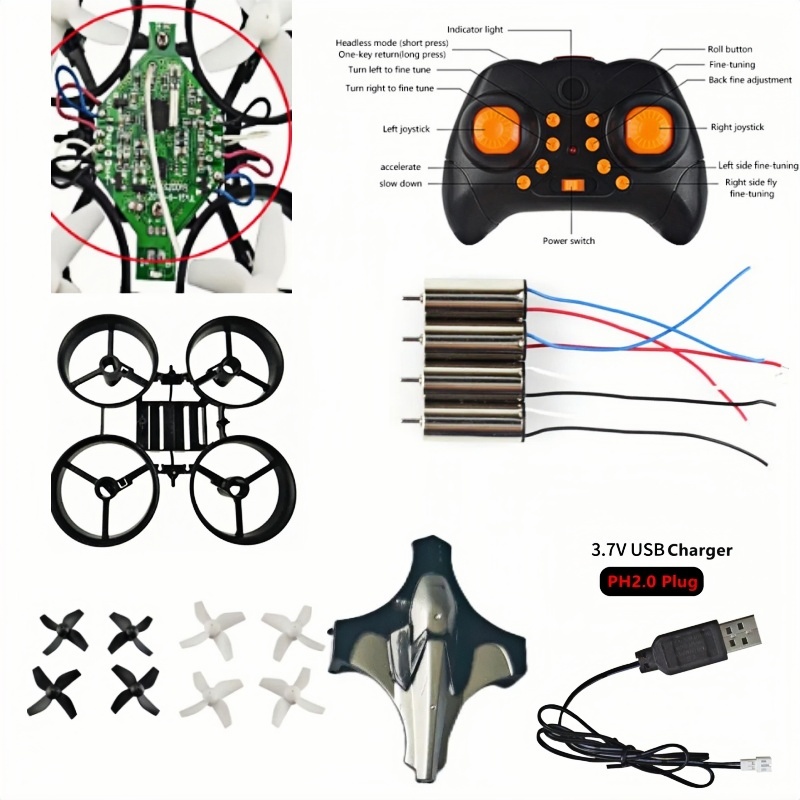 Eachine Drone E010 - ชุดโดรน DIY ครบชุด 2.4G 6Axis Gyro